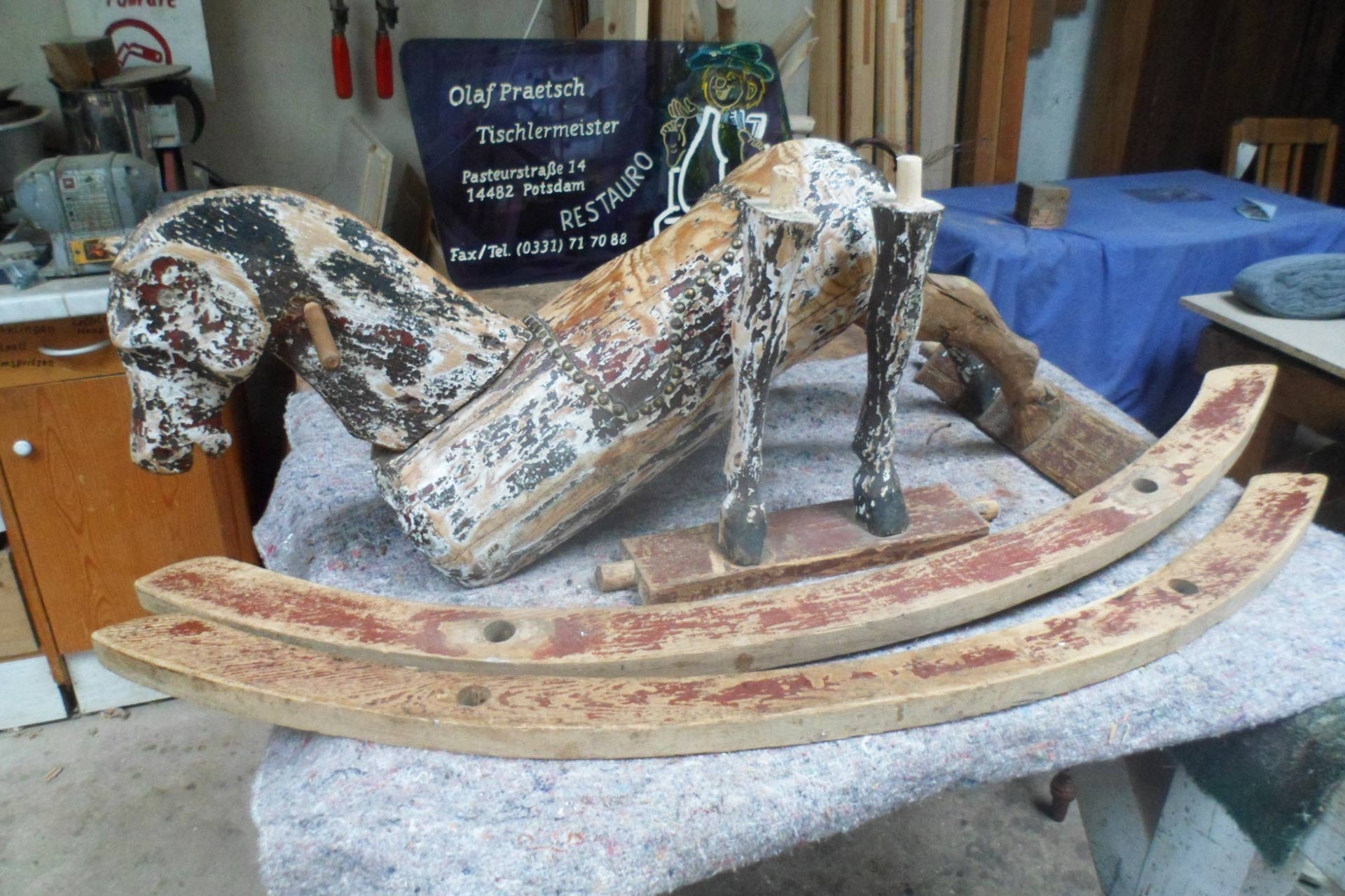 Atelier für Möbelrestaurierung (Olaf Praetsch) - Referenzen - Skulpturen und Schnitzereien Vorher